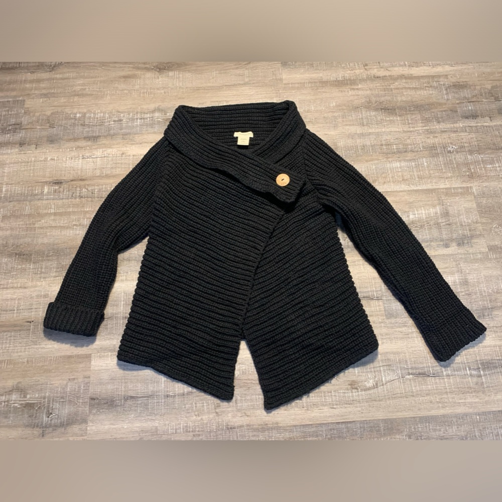 Siepelunga Fashion Women's Black‎ Wrap Around Sweater Made In Italy Size Large